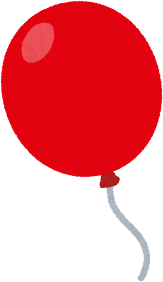 Illustration of a Red Balloon with a Hand Drawn Style